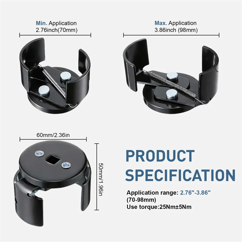 Adjustable Two Jaw Oil Filter  - огляд і ціна Oil Filter Wrench