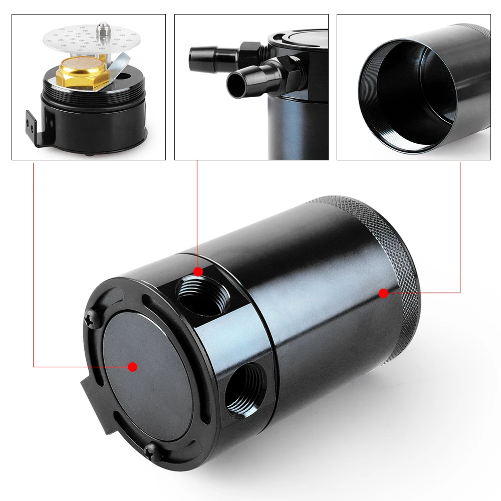 Oil Catch Can Baffled Aluminum - огляд і ціна Oil Drain Tank