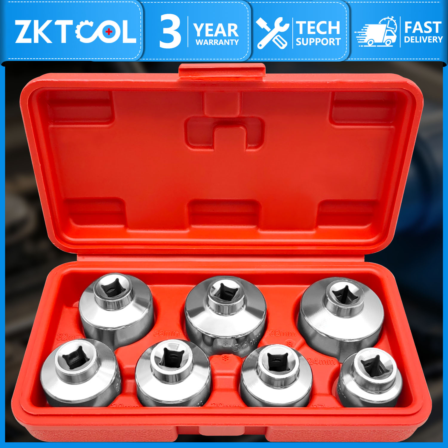 7-piece oil filter socket wren - огляд і ціна Oil Filter Wrench